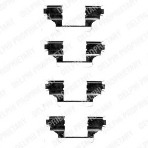 Скобы тормозных колодок DELPHI LX0403