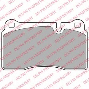 Тормозные колодки DELPHI LP2009