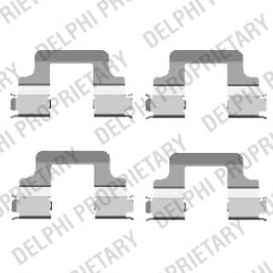 Скобы тормозных колодок DELPHI LX0437