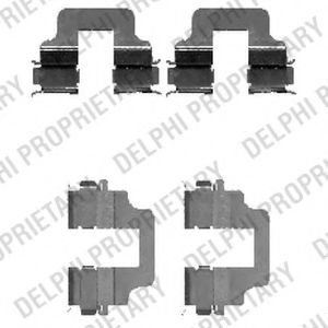 Скобы тормозных колодок DELPHI LX0473