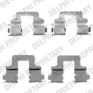 Скобы тормозных колодок DELPHI LX0480