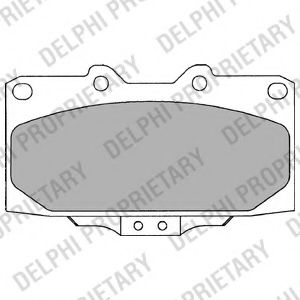 Тормозные колодки DELPHI LP2044