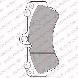 Тормозные колодки DELPHI LP2057