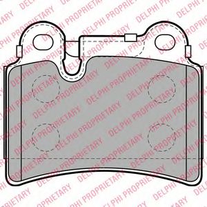 Тормозные колодки DELPHI LP2061