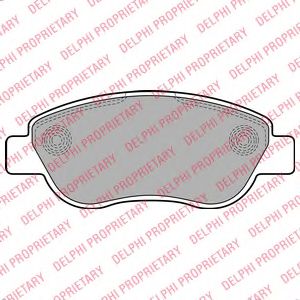 Тормозные колодки DELPHI LP2075