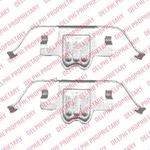 Скобы тормозных колодок DELPHI LX0406