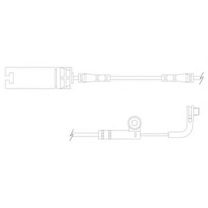 Контрольный контакт, контроль слоя тормозных колодок DELPHI LZ0170