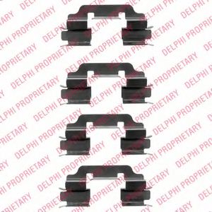 Скобы тормозных колодок DELPHI LX0377