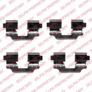 Скобы тормозных колодок DELPHI LX0424