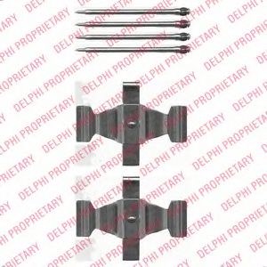 Скобы тормозных колодок DELPHI LX0464