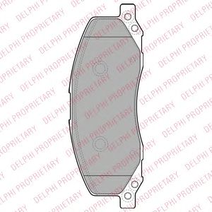 Тормозные колодки DELPHI LP2082
