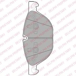 Тормозные колодки DELPHI LP2091