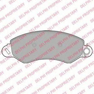 Тормозные колодки DELPHI LP2096