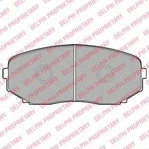 Тормозные колодки DELPHI LP2098