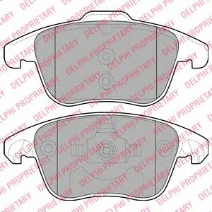 Тормозные колодки DELPHI LP2100