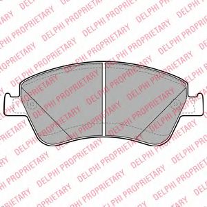Тормозные колодки DELPHI LP2102