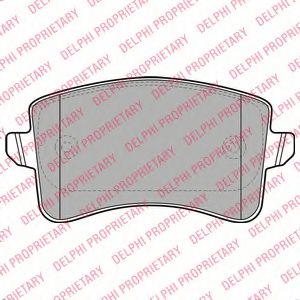 Тормозные колодки DELPHI LP2106