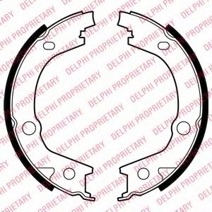 Тормозные колодки барабанные DELPHI LS2001