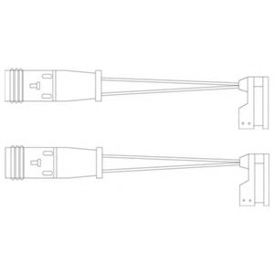 Контрольный контакт, контроль слоя тормозных колодок DELPHI LZ0185