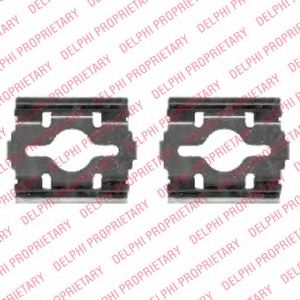 Скобы тормозных колодок DELPHI LX0409