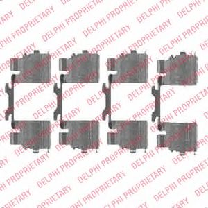 Скобы тормозных колодок DELPHI LX0476