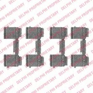 Скобы тормозных колодок DELPHI LX0477