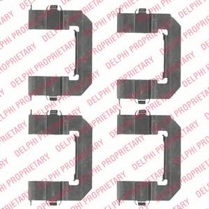 Скобы тормозных колодок DELPHI LX0501