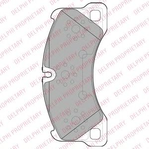 Тормозные колодки DELPHI LP2117