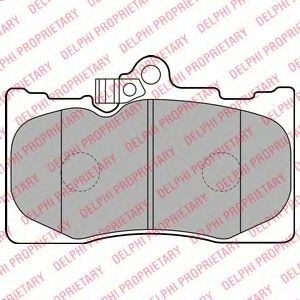 Тормозные колодки DELPHI LP2122