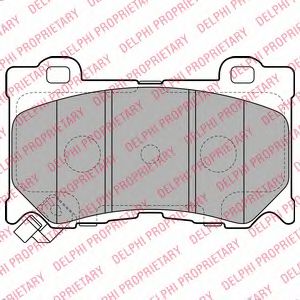 Тормозные колодки DELPHI LP2156