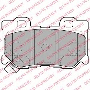 Тормозные колодки DELPHI LP2157