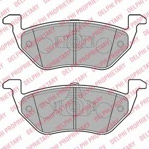 Тормозные колодки DELPHI LP2158