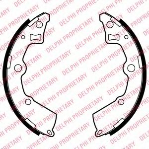 Тормозные колодки барабанные DELPHI LS2005