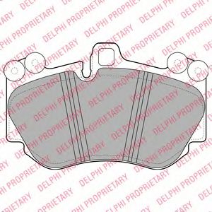 Тормозные колодки DELPHI LP2116
