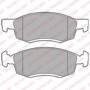 Тормозные колодки DELPHI LP2137