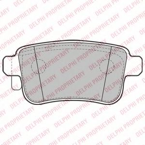 Тормозные колодки DELPHI LP2126