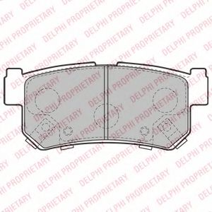 Тормозные колодки DELPHI LP2127