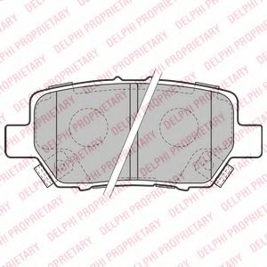 Тормозные колодки DELPHI LP2160