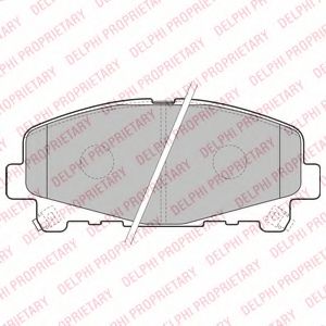 Тормозные колодки DELPHI LP2166