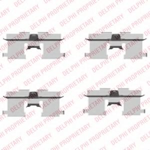 Скобы тормозных колодок DELPHI LX0407