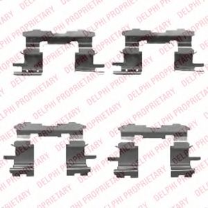 Скобы тормозных колодок DELPHI LX0447