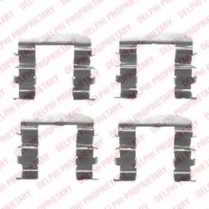 Скобы тормозных колодок DELPHI LX0461