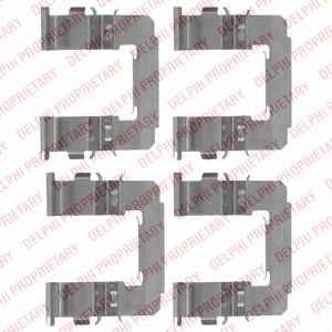 Скобы тормозных колодок DELPHI LX0487