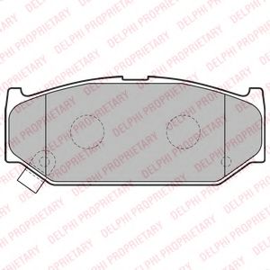 Тормозные колодки DELPHI LP2182