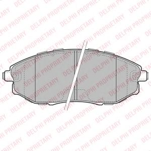 Тормозные колодки DELPHI LP2183