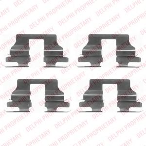 Скобы тормозных колодок DELPHI LX0404