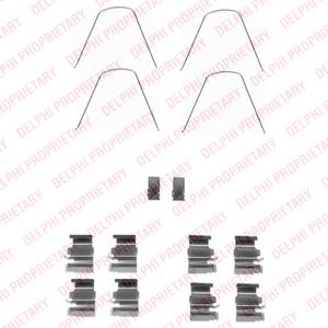 Скобы тормозных колодок DELPHI LX0423