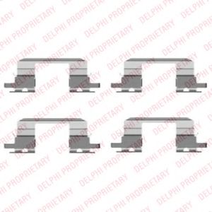 Скобы тормозных колодок DELPHI LX0431