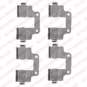 Скобы тормозных колодок DELPHI LX0485