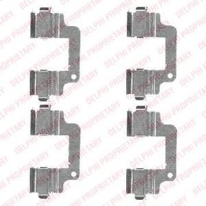 Скобы тормозных колодок DELPHI LX0486